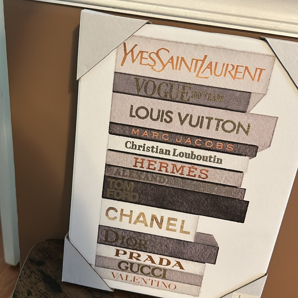 Luxury Brand Books Painted Canvas - Picture 2 of 2
